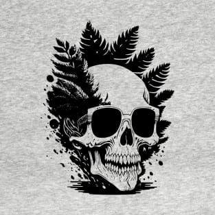 Psychedelic Ink Forest Skulls T-Shirt